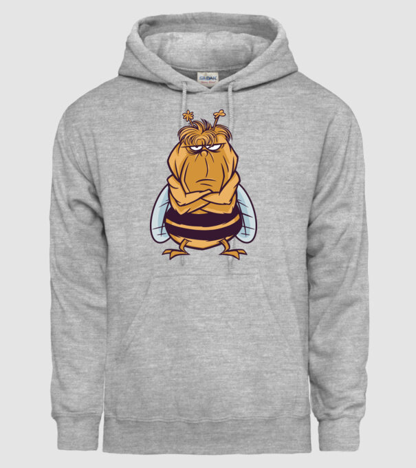 Albină Supărată model gri pe tricou