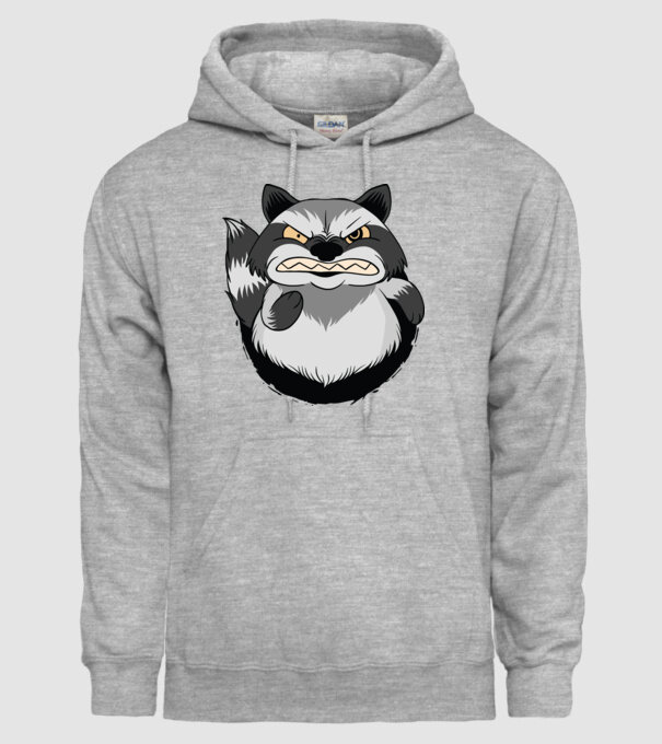 Raton furios model gri pe tricou