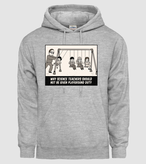 De ce să nu-i lăsăm pe profesorii de științe pe terenul de joacă model gri pe tricou