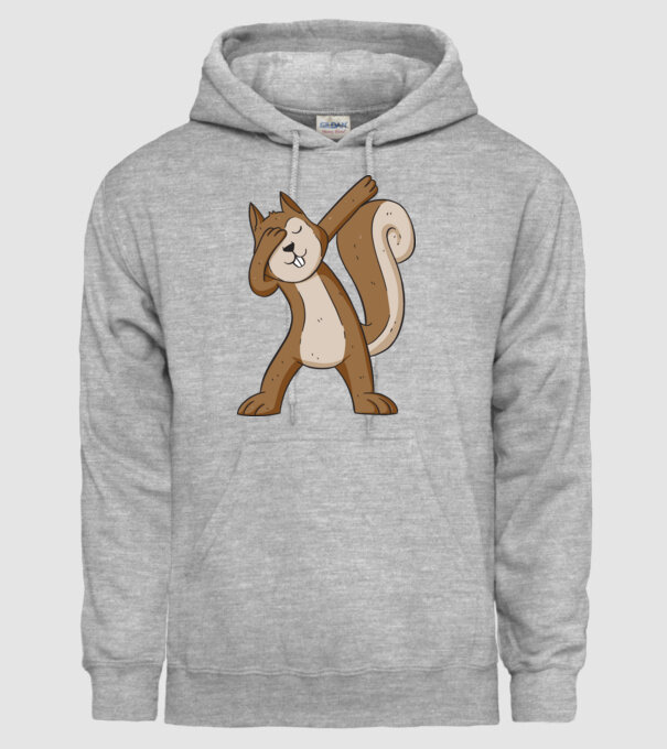 Veverița DAB model gri pe tricou