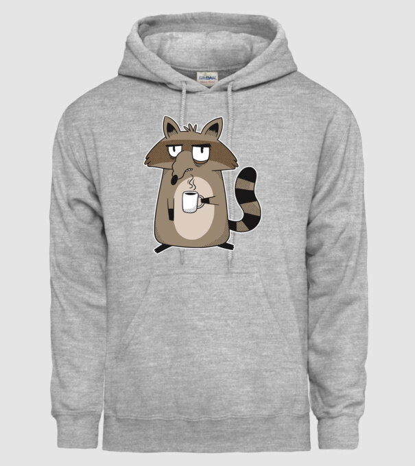 Raton cu cafea model gri pe tricou