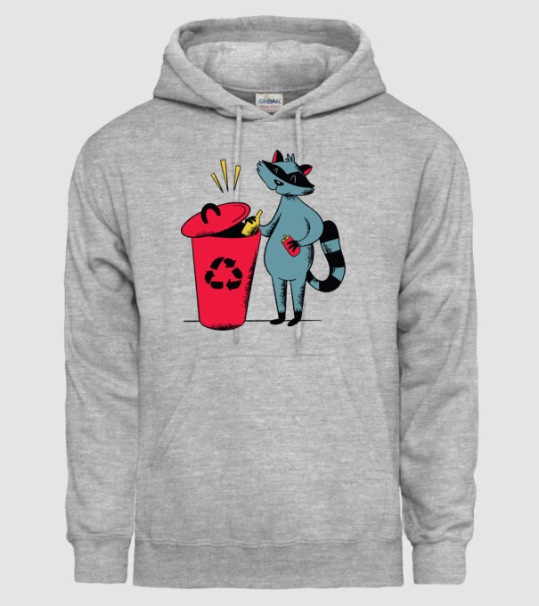 Reciclare Raton model gri pe tricou