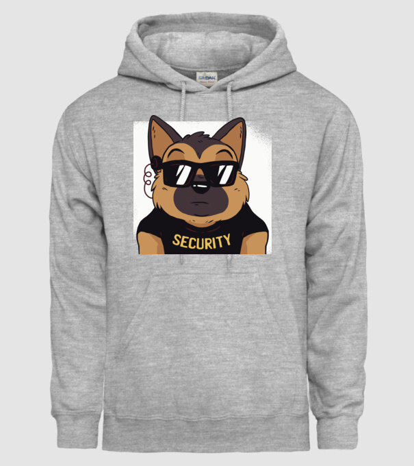 Ciobănesc german Security tricou amuzant cu Câine model gri pe tricou
