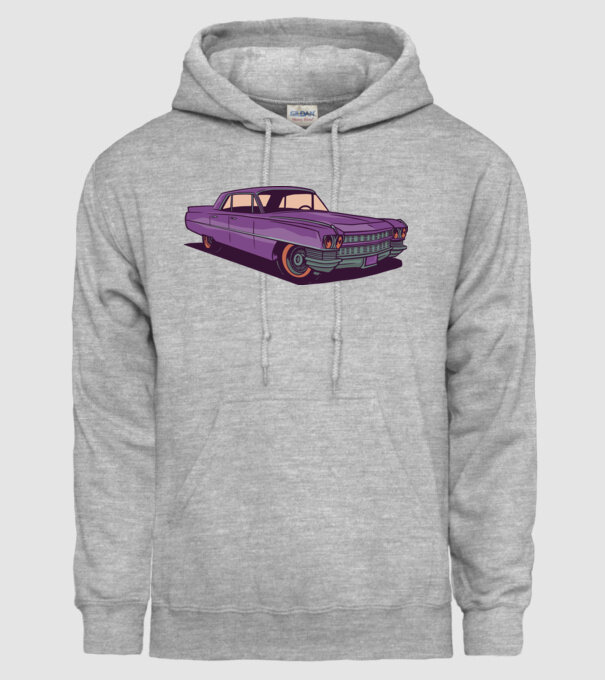 Mașină Old school model gri pe tricou