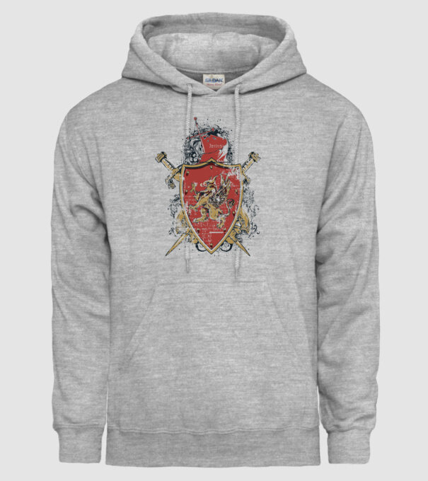Scut model gri pe tricou
