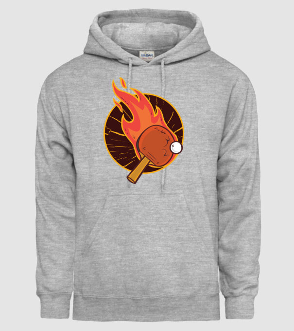 Paletă de ping-pong model gri pe tricou