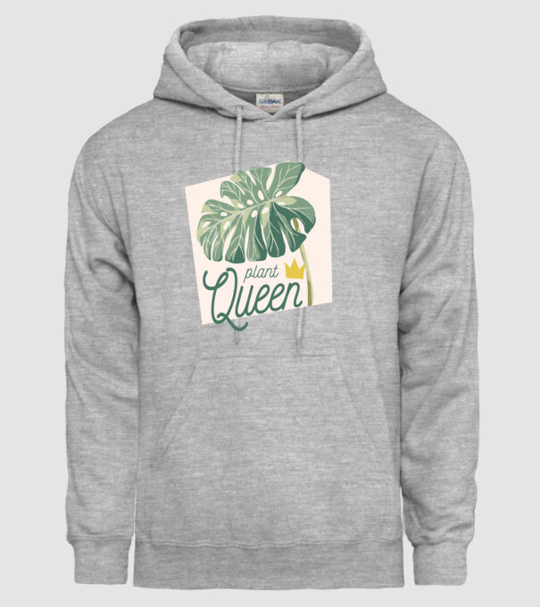 Plant Queen model gri pe tricou