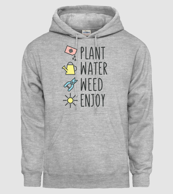 Plant Water Weed Enjoy model gri pe tricou