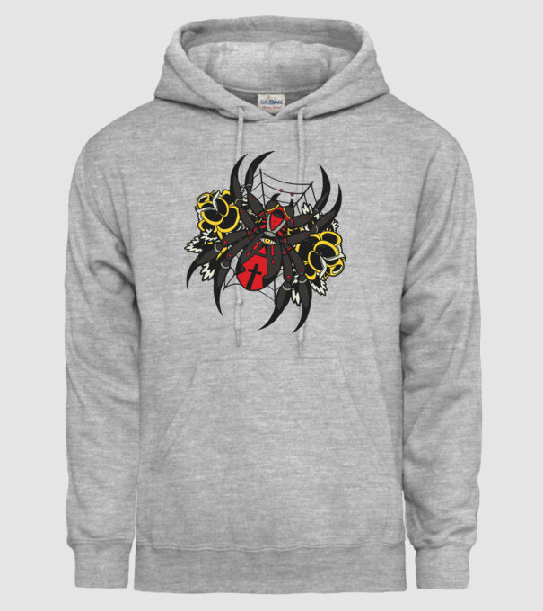 Păianjen model gri pe tricou
