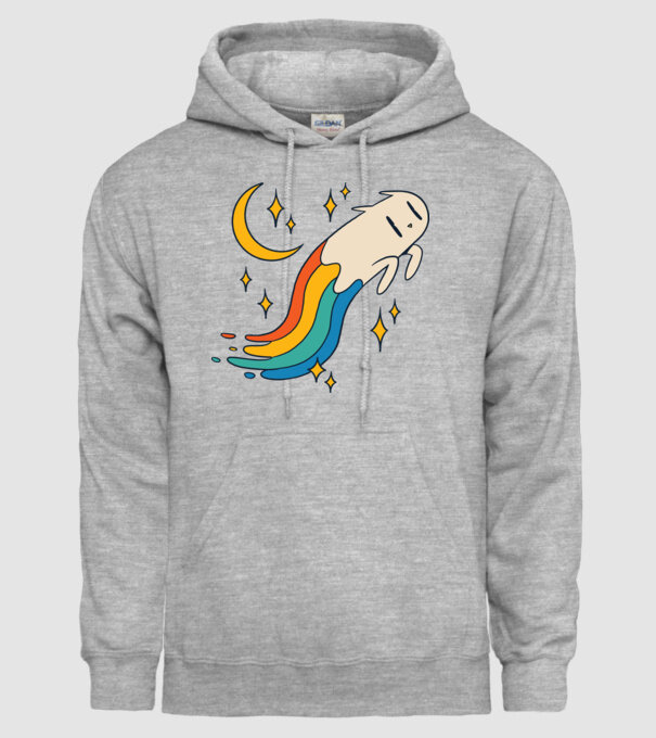Pisoi zburător model gri pe tricou