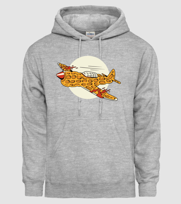 Prăjitură zburătoare model gri pe tricou