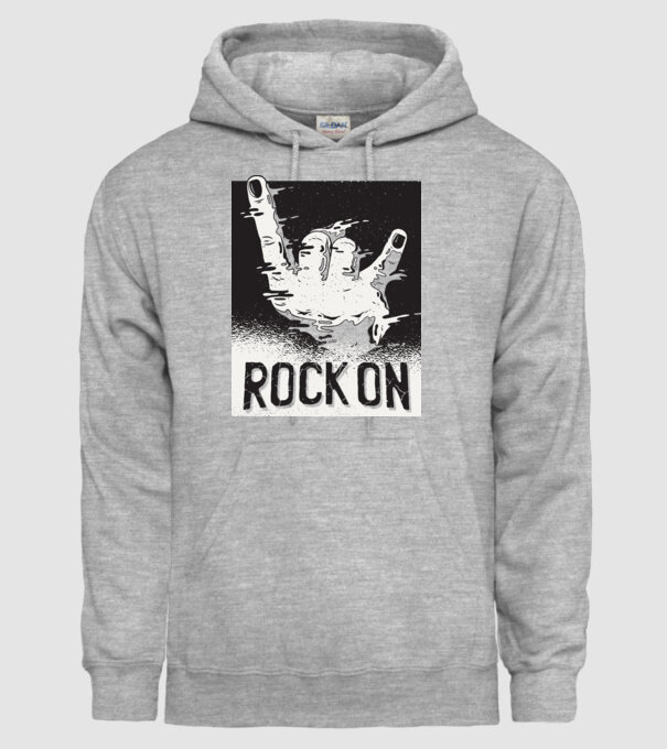 Rock On model gri pe tricou