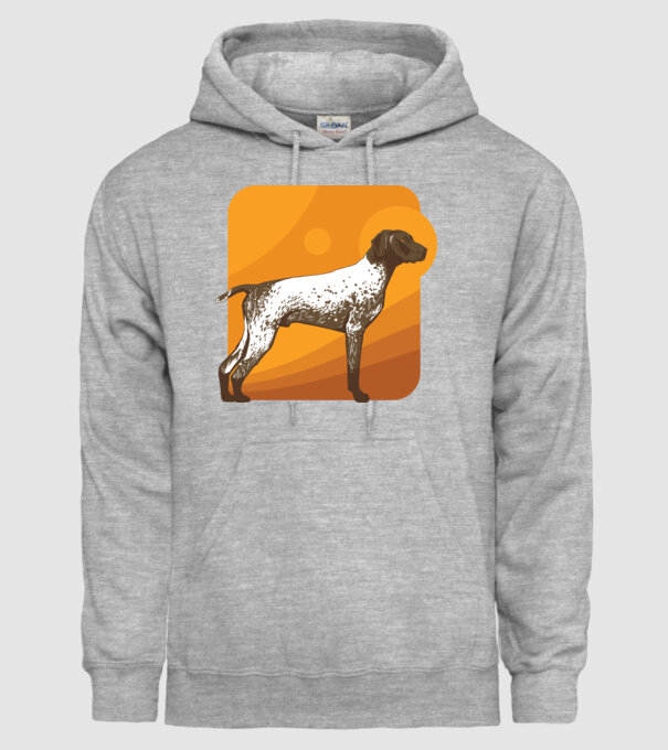 Pointer cu părul scurt model gri pe tricou