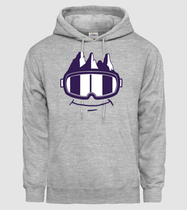 Ochelari de schi Smiley model gri pe tricou