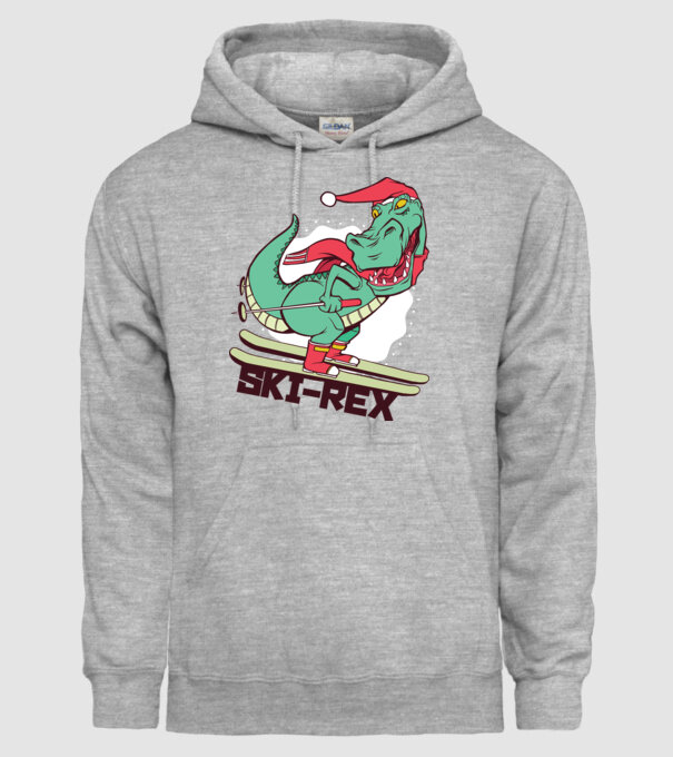 Ski Rex model gri pe tricou