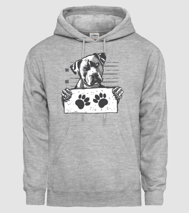 Staffordshire Terrier Închisoare model gri pe tricou