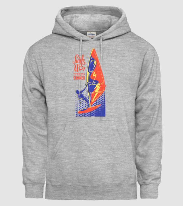 Surfs up this summer model gri pe tricou