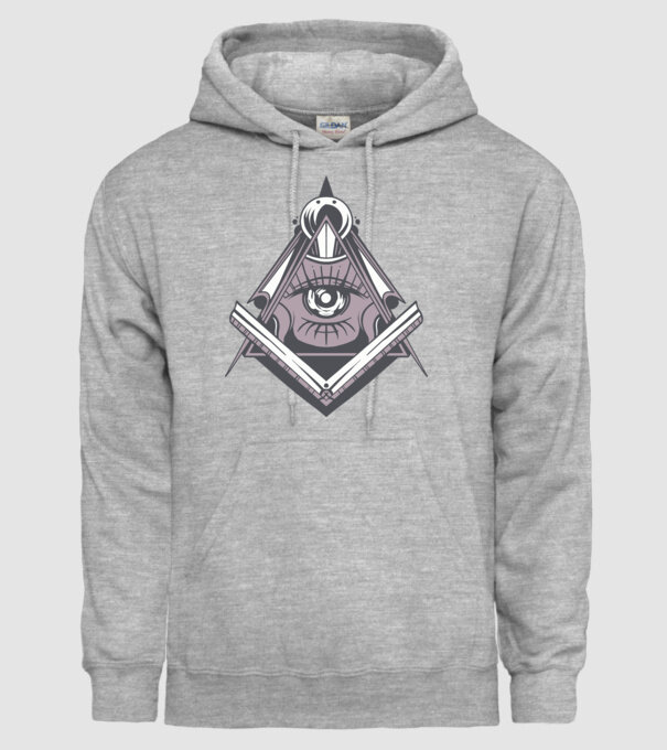 Masoni Illuminati model gri pe tricou