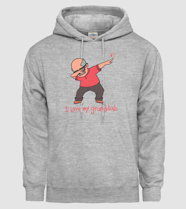 Îl iubesc pe bunicul meu model gri pe tricou