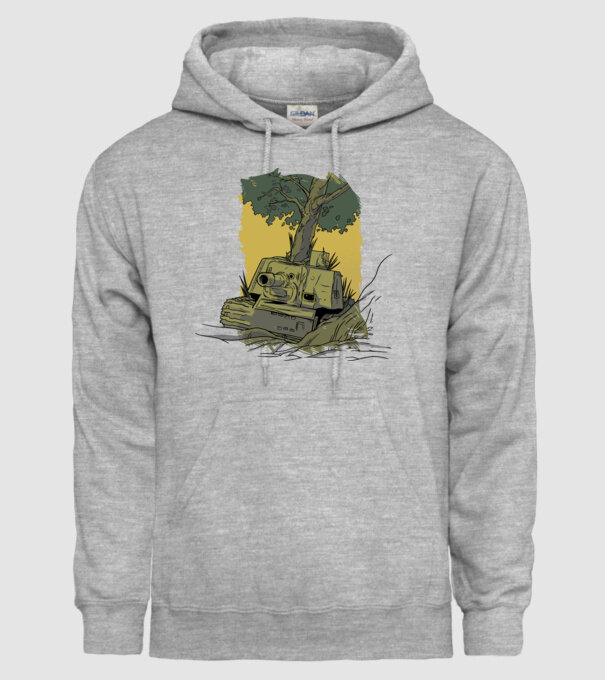 Tanc Copac model gri pe tricou