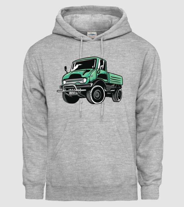 Camion model gri pe tricou