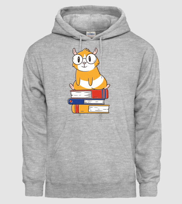 Porcușor de Guineea pe cărți model gri pe tricou