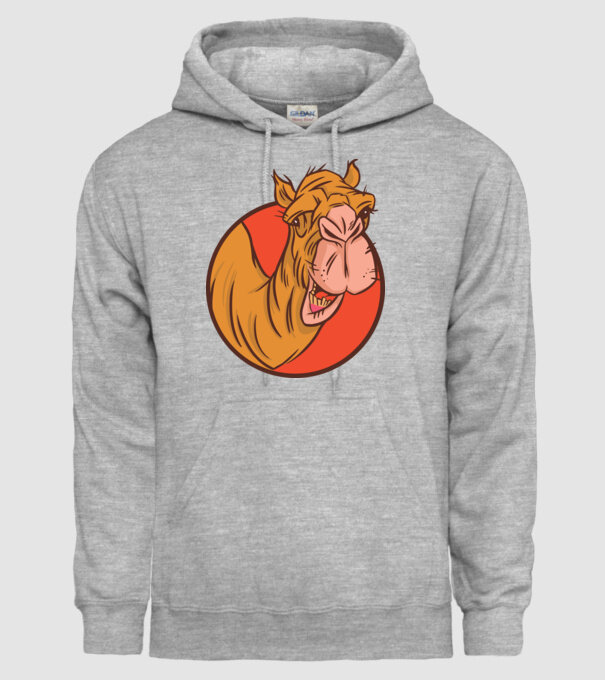 Cămilă model gri pe tricou