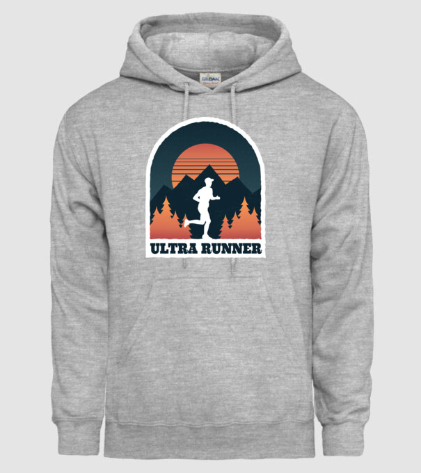 Ultra Runner Tricou alergare model gri pe tricou