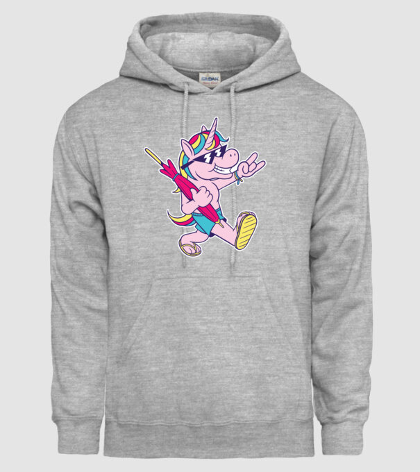 Unicorn În vacanță model gri pe tricou