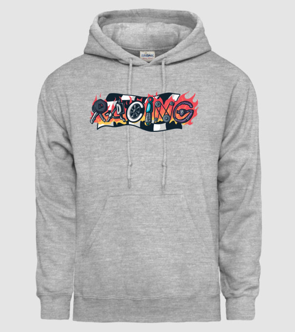 Cursă Racing model gri pe tricou
