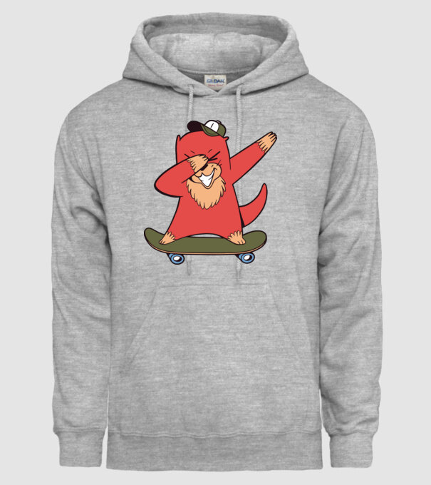 Vidră DAB model gri pe tricou
