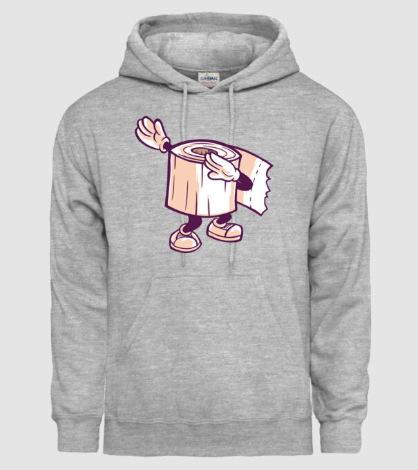 Hârtie igienică DAB model gri pe tricou
