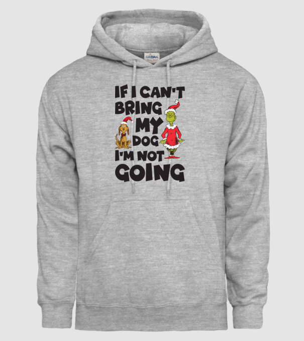 If i can't bring my dog I'm not going model gri pe tricou