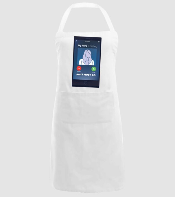 Soția mea mă sună, trebuie să plec model alb pe tricou