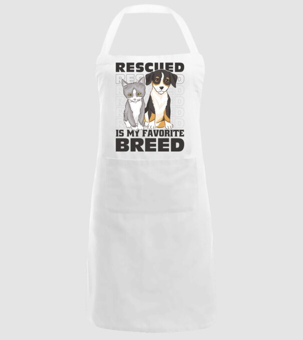 Rasa mea preferată este cea adoptată model alb pe tricou