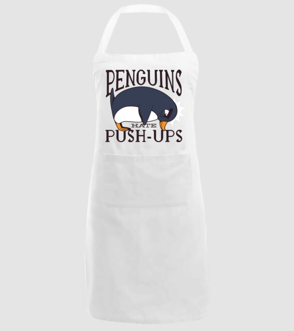 Pinguinii urăsc flotările model alb pe tricou