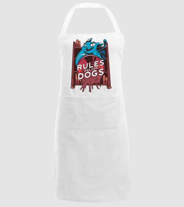 Regulile sunt pentru câini Cu pisică model alb pe tricou