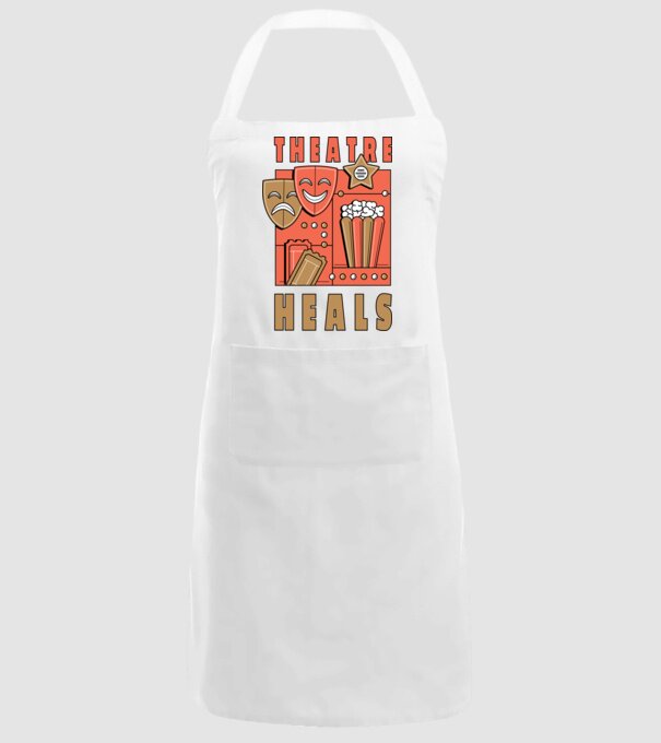 Teatrul vindecă model alb pe tricou