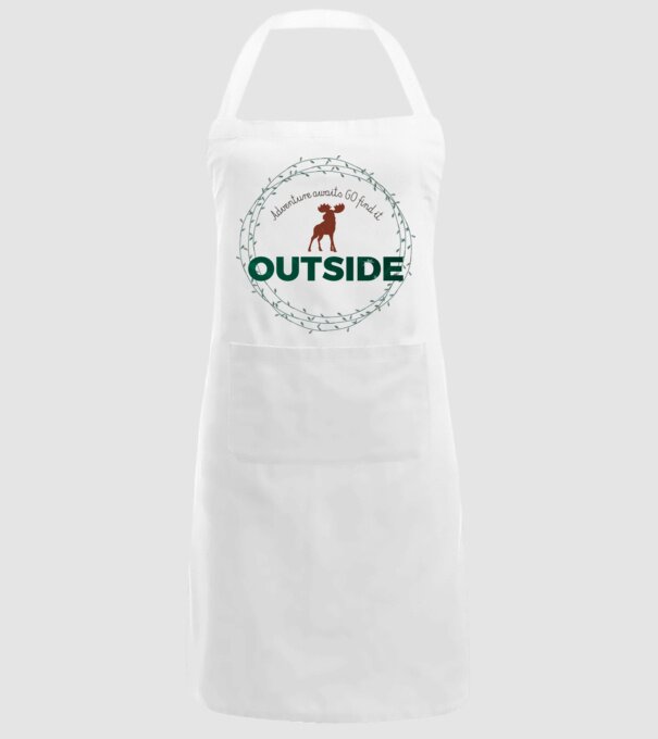 Adventure awaits model alb pe tricou