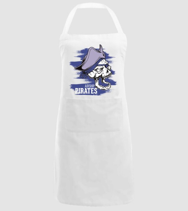 Airship Pirates 2 - Pirat model alb pe tricou