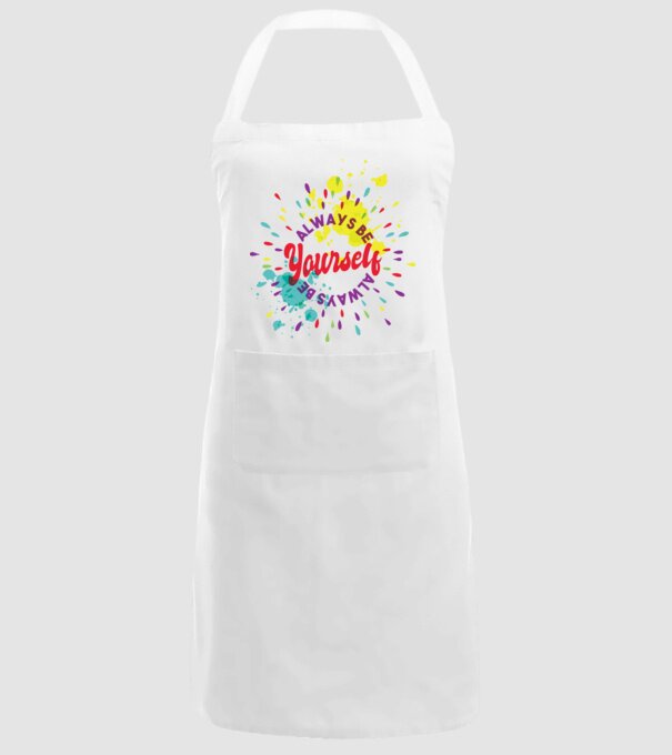 Always be yourself model alb pe tricou