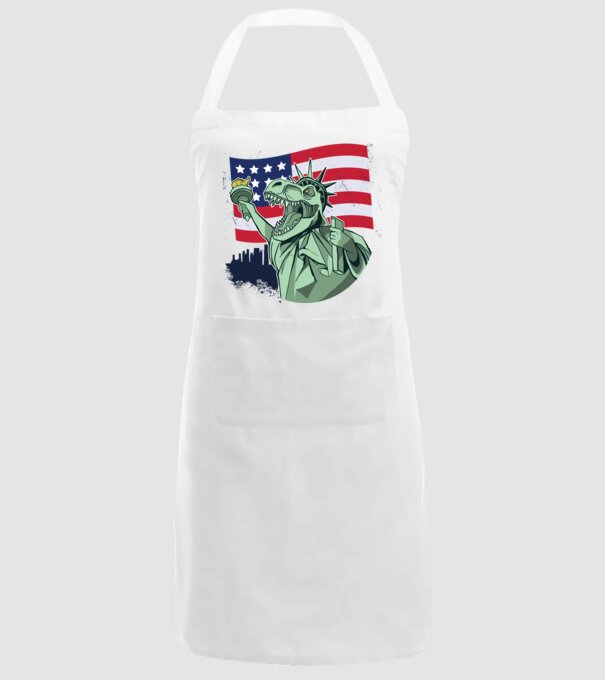 Ziua Independenței americane 4 iulie T-rex model alb pe tricou