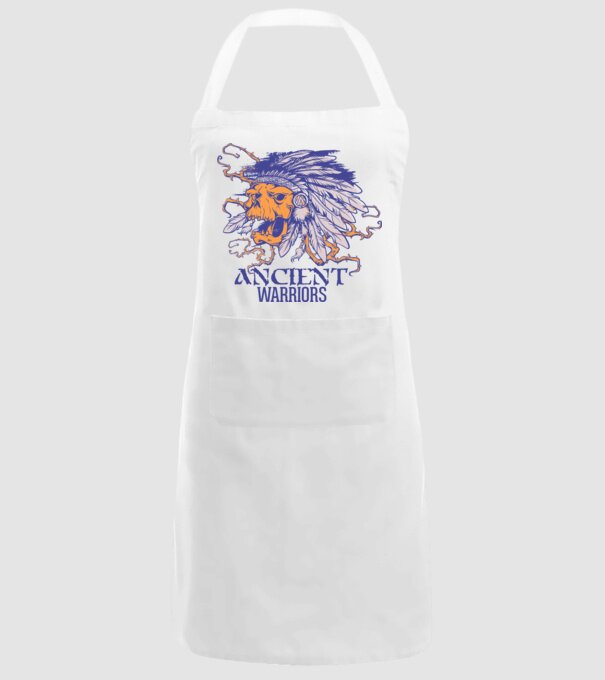 Ancient Warriors model alb pe tricou