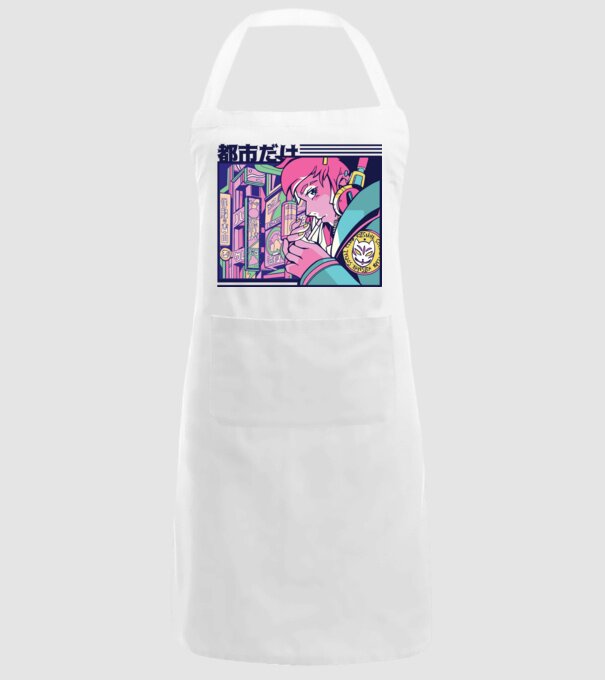 Anime Țigaretă model alb pe tricou
