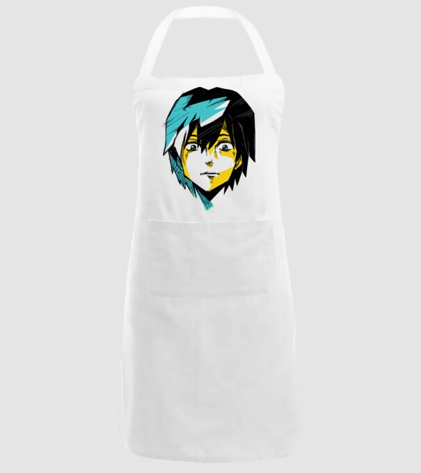 Cap Anime model alb pe tricou