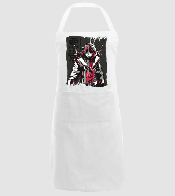 Războinic Anime model alb pe tricou