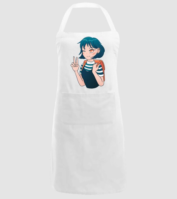 Anime fată model alb pe tricou
