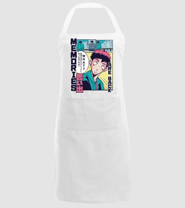Anime Vaporwave benzi desenate model alb pe tricou
