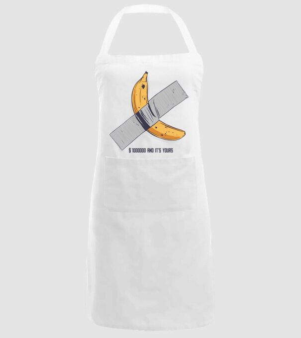 Ultima banană model alb pe tricou