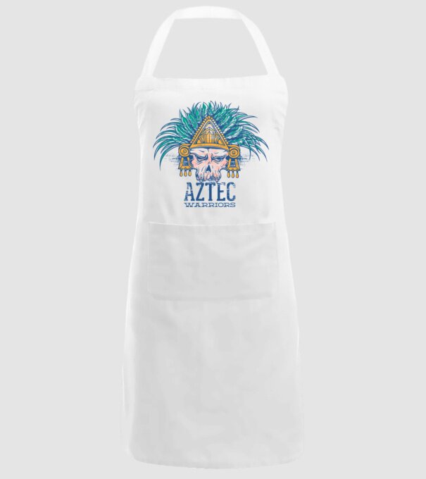 Aztec Warriors model alb pe tricou